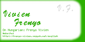 vivien frenyo business card